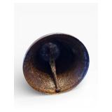 Vintage Hanging Bell Ornaments - Assorted Blue & Bronze Metal Bells with Rope