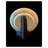 Burleigh Ware Plate by Burgess & Leigh England Brooklyn Blue & White 9-Inch