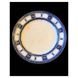 Burleigh Ware Plate by Burgess & Leigh England Brooklyn Blue & White 9-Inch