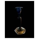 Antique Metal Coffee Pots & Candlestick (Lot of 3)