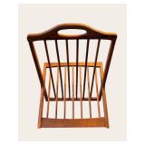 Mid-Century Modern Teak Ladder-Back Magazine Rack