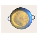 A Price Import Pewter 3-Piece Lidded Compote Set with Floral Engraving