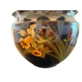 Large Antique Weller Flower Pot with Daffodils