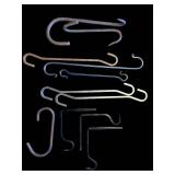 Assorted Metal Wire Hooks - Curved & S-Shaped Hook Set