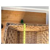 Antique Wicker Basket - Natural Storage Basket, 29 in H