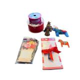 Gift Set: Ribbon Spools, Notepads & Decorative Horses
