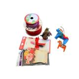 Gift Set: Ribbon Spools, Notepads & Decorative Horses