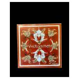 Dalahästen Ceramic Tiles (Lot of 4) - Dala Horse Swedish Folk Art Decor