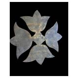 Leaf-Shaped Floral Cookie Cutter Set With Fluted Muffin Liners - Metal Bakeware