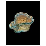 Heart-Shaped Glass Bowl - 5x5  Ruffled Edge