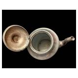 Teapot - Antique Blue Enamel with Silver-Tone Trim