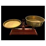 Antique Brass Two-Pan Balance Scale