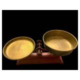 Antique Brass Two-Pan Balance Scale