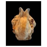 Plaster Rabbit Sculpture - 6 inches tall by 8 1/2 inches