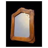 Arched Wood Frame Mirror 13.5 x 18.5 in