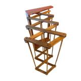Vintage Folding Wooden Display Rack