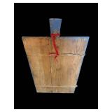 Seasons Greetings Wooden Sign - 29 x 16 in - Winter Village Scene