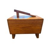 Griffin Shinemaster Shoe Shine Box - Vintage Wooden Shoeshine Kit