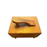 Griffin Shinemaster Shoe Shine Box - Vintage Wooden Shoeshine Kit