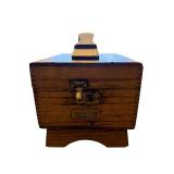 Griffin Shinemaster Shoe Shine Box - Vintage Wooden Shoeshine Kit