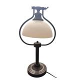 Table Lamp - 18" Tall with Circular Dark Bronze Frame