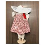 Backporch Friends Snowman Angel Figure - 14 in Tall - Made in Nebraska