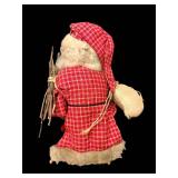 Santa Claus Plush Figures - 23in Large & 10in Small Set of 2