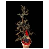 Gnome-in-Bucket Christmas Tree - 50-Inch Tall with Lights in Snow Days Bucket