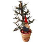 Gnome-in-Bucket Christmas Tree - 50-Inch Tall with Lights in Snow Days Bucket