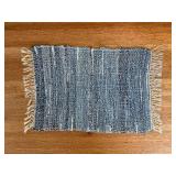 Braided Rug 30 x 24 in - Blue