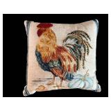 Harvest Moon Rooster Throw Pillow 11x11