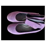 Waldläufer Dragon Print Purple Suede Mary Jane Shoes - Women