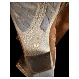 Brown Suede Knee-High Western Boots - Size 7 - Women