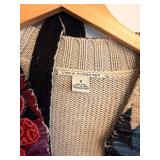 Lydia Hirscher 100% Wool Floral Patchwork Cardigan - Size S