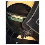 Lauren Ralph Lauren Black Cape Coat With Stand Collar