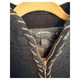 Icelandic Design Zip Front Knit Jacket - Embroidered, Size S - Made in Hong Kong