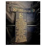 Grass Collections Faux Fur Vest - Gray/Black