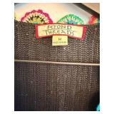 Beyond Threads Multicolor Crochet Circle Cardigan - Size M, Made in Peru