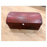Wooden Keepsake Box - 21 1/2 in x 9 1/4 in - Top Hinge Broken