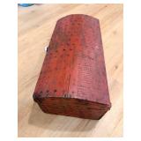 Wooden Keepsake Box - 21 1/2 in x 9 1/4 in - Top Hinge Broken