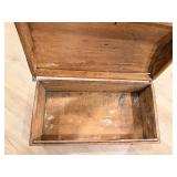 Wooden Keepsake Box - 21 1/2 in x 9 1/4 in - Top Hinge Broken