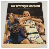 Larry Bird Signed Magazine Page - Boston Celtics Basketball, No COA