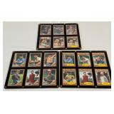 (3) Sandlot Baseball Card Plaques, 18 Total Cards