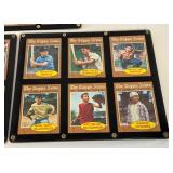 (3) Sandlot Baseball Card Plaques, 18 Total Cards