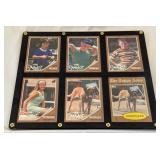 (3) Sandlot Baseball Card Plaques, 18 Total Cards
