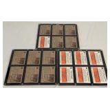 (3) Sandlot Baseball Card Plaques, 18 Total Cards