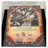 Todd Helton /25 Signed With MLB and Fanatics COAs 2025 Under Wraps Emanate MLB Collection Numbered 07/25