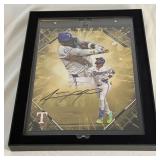 Adolis Garcia /50 Signed With MLB and Fanatics COAs 2025 Under Wraps Emanate MLB Collection Numbered 48/50