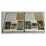 Randall Cunningham and Randy Moss Official 22kt Gold Football Cards Book Minnesota Vikings by Danbury Mint
