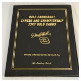 Dale Earnhardt Career and Championship 23kt Gold Cards NASCAR Book by Danbury Mint